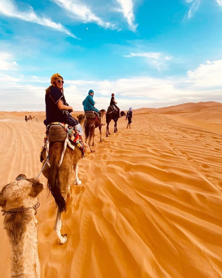 Camel ride and gorgeous view