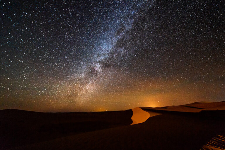 Moroccan Sahara desert sky night