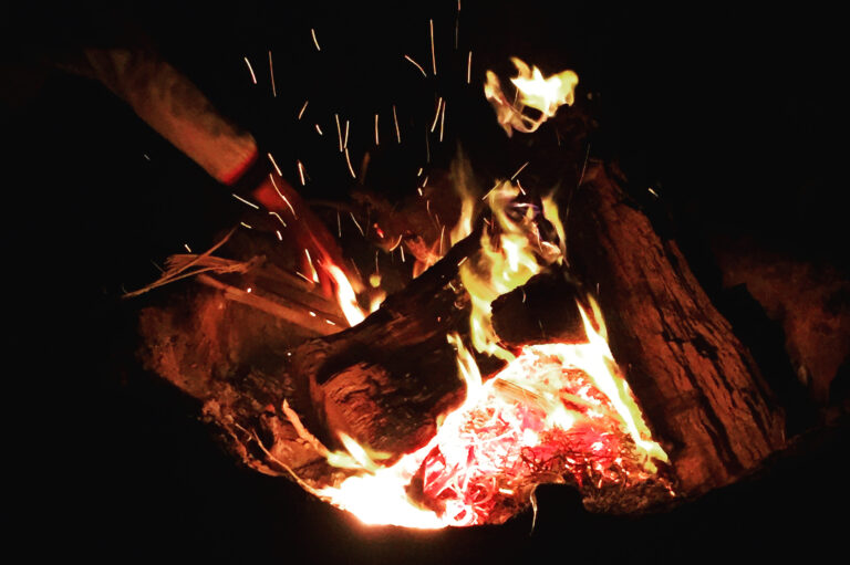 Songs and stories around the campfire in the Moroccan Sahara desert